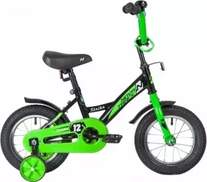 Велосипед детский Novatrack Strike 12 (2020) 123STRIKE.BKG20 black/green фото
