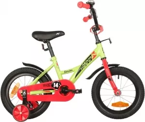 Детский велосипед Novatrack Strike 14 2022 143STRIKE.GN22 (зеленый/красный) фото