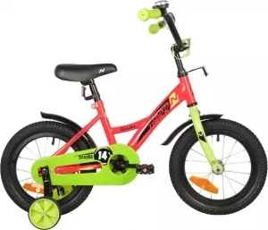 Детский велосипед Novatrack Strike 14 2022 143STRIKE.RD22 (красный/зеленый) фото