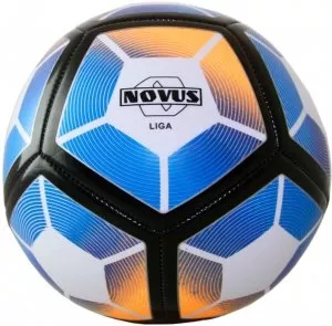 Мяч футбольный Novus Liga white/blue/orange фото