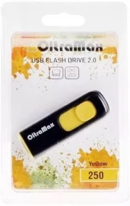 USB Flash Oltramax 250 16GB (желтый) (OM-16GB-250-Yellow) фото