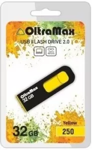 USB Flash Oltramax 250 32GB (желтый) (OM-32GB-250-Yellow) фото