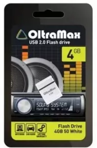 USB Flash Oltramax 50 4GB (белый) фото