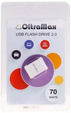 USB Flash Oltramax 70 16GB (белый) фото