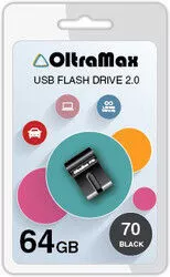 USB Flash Oltramax 70 64GB (черный) (OM-64GB-70-Black) фото