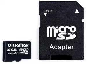 Карта памяти Oltramax microSDHC Class 10 32GB + адаптер фото