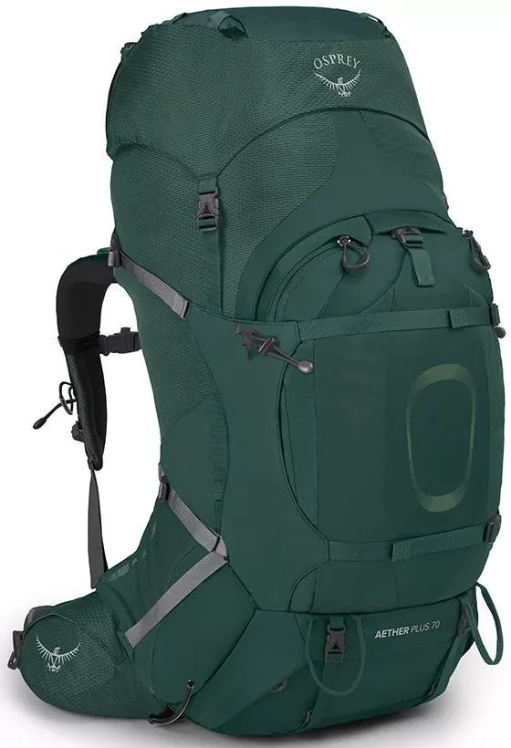 Туристический рюкзак Osprey Aether Plus 70 (L/XL, Axo Green) icon