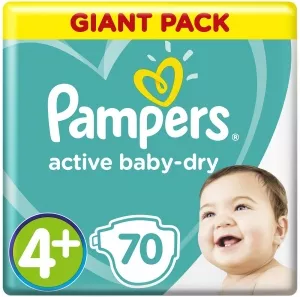 Подгузники Pampers Active Baby-Dry 4+ Maxi Plus (10-15 кг) 70 шт фото