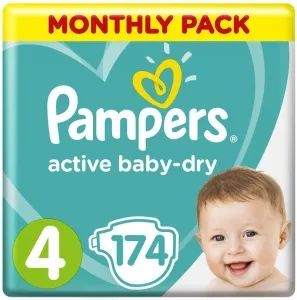 Подгузники Pampers Active Baby-Dry 4 Maxi (9-14 кг) 174 шт фото