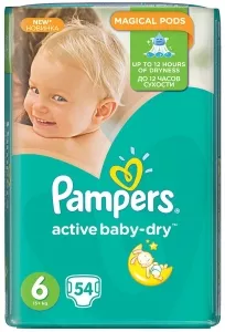 Подгузники Pampers Active Baby-Dry 6 Extra Large (15+ кг) 54 шт фото
