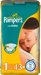 Подгузники Pampers New Baby 1 Newborn (2-5 кг) 43 шт фото