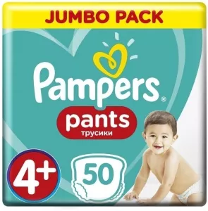 Трусики Pampers Pants 4+ (50шт) фото