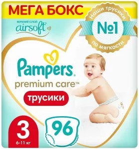 Трусики Pampers Premium Care Pants 3 Midi (96 шт) icon