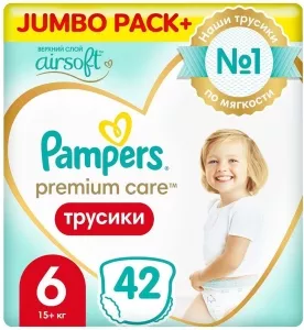 Трусики Pampers Premium Care Pants 6 Extra Large (42 шт) фото