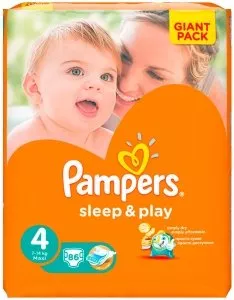 Подгузники Pampers Sleep &#38; Play 4 Maxi (7-14 кг) 86 шт фото