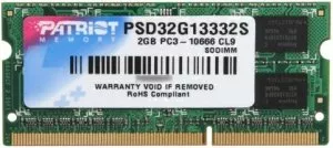 Модуль памяти Patriot Signature PSD32G13332S DDR3 PC3-10600 2Gb фото