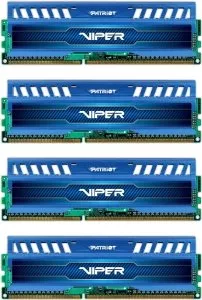Комплект модулей памяти Patriot Viper 3 Sapphire Blue PV332G160C9QKBL DDR3 PC3-12800 4x8Gb фото