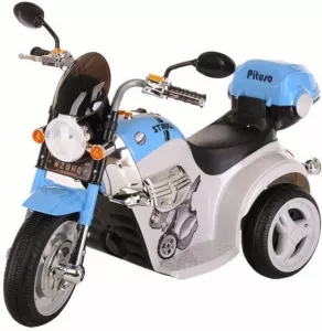 Детский электромотоцикл Pituso MD-1188 (белый/голубой) фото