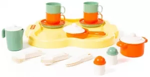 Игровой набор Полесье 4060 Набор детской посуды Янина с подносом на 4 персоны фото