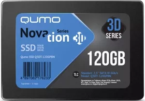 Жесткий диск SSD Qumo Novation 3D TLC (Q3DT-120GPBN) 120Gb фото