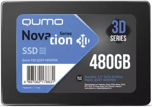Жесткий диск SSD Qumo Novation 3D TLC (Q3DT-480GPGN) 480Gb фото
