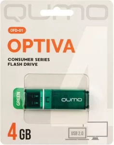 USB Flash QUMO Optiva 01 4Gb Green фото