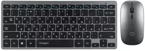 Клавиатура + мышь QUMO Paragon (серый/черный) фото