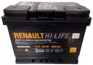 Аккумулятор Renault Hi-LIFE (60Ah) фото