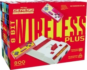 Игровая приставка Retro Genesis 8 Bit Wireless Plus (2 геймпада, 300 игр) фото