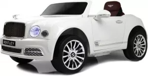 Детский электромобиль River Toys Bentley Mulsanne JE1006 (белый) фото