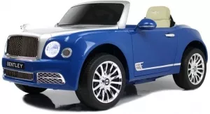 Детский электромобиль River Toys Bentley Mulsanne JE1006 (синий) фото