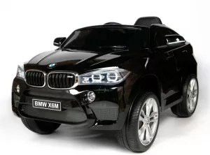 Детский электромобиль RiverToys BMW X6M JJ2199 (черный глянец) фото