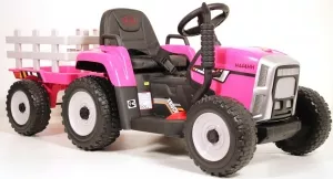 Детский электромобиль RiverToys H444HH (розовый) фото