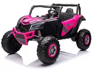 Детский электромобиль RiverToys H555HH (розовый) фото