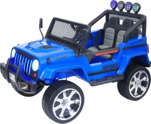 Детский электромобиль RiverToys Jeep T008TT (синий) фото