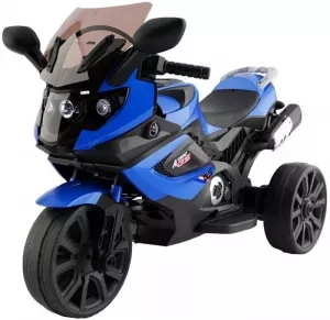 Детский электромотоцикл RiverToys K444KK (синий) фото