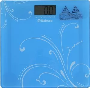 Весы напольные SAKURA SA-5065 (голубой) фото