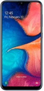 Смартфон Samsung Galaxy A20 3Gb/32Gb Blue (SM-A205F/DS) icon