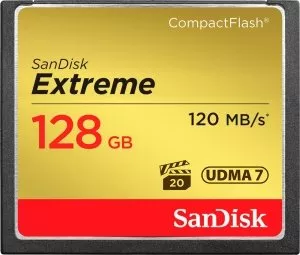 Карта памяти SanDisk Extreme CompactFlash 128Gb (SDCFXS-128G-X46) фото