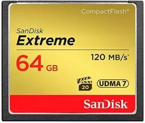 Карта памяти SanDisk Extreme CompactFlash 64Gb (SDCFXS-064G-X46) фото