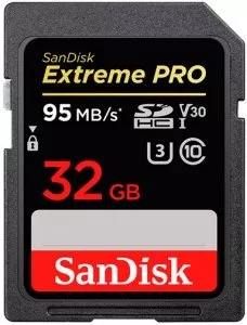 Карта памяти SanDisk Extreme PRO SDHC 32Gb (SDSDXXG-032G-GN4IN) фото