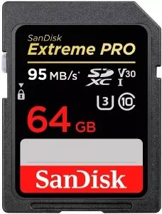Карта памяти SanDisk Extreme PRO SDXC 64Gb (SDSDXXG-064G-GN4IN) фото