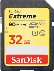 Карта памяти SanDisk Extreme SDHC 32Gb (SDSDXVE-032G-GNCIN) фото