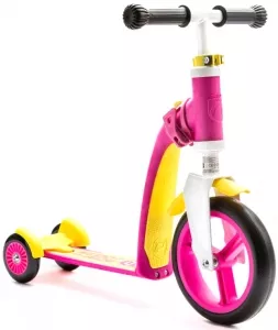 Самокат-беговел Scoot &#38; Ride Highwaybaby+ pink/yellow фото