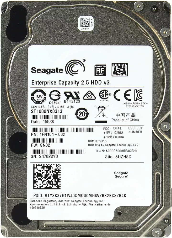 Жесткий диск Seagate Enterprise Capacity 2.5 (ST1000NX0313) 1000Gb фото