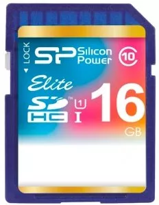 Карта памяти Silicon Power Elite SDHC 16Gb (SP016GBSDHAU1V10)  фото