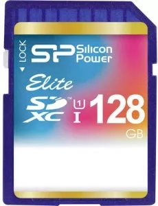 Карта памяти Silicon Power Elite SDXC 128Gb (SP128GBSDXAU1V10)  фото