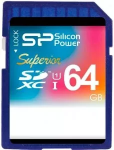 Карта памяти Silicon Power Superior SDXC 64Gb (SP064GBSDXCU1V10)  фото