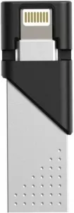 USB Flash Silicon Power xDrive Z50 128GB (черный/серебристый) фото