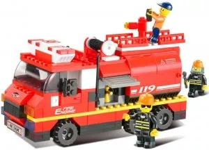 Конструктор Sluban Пожарные спасатели M38-B0220 Пожарная машина средняя фото